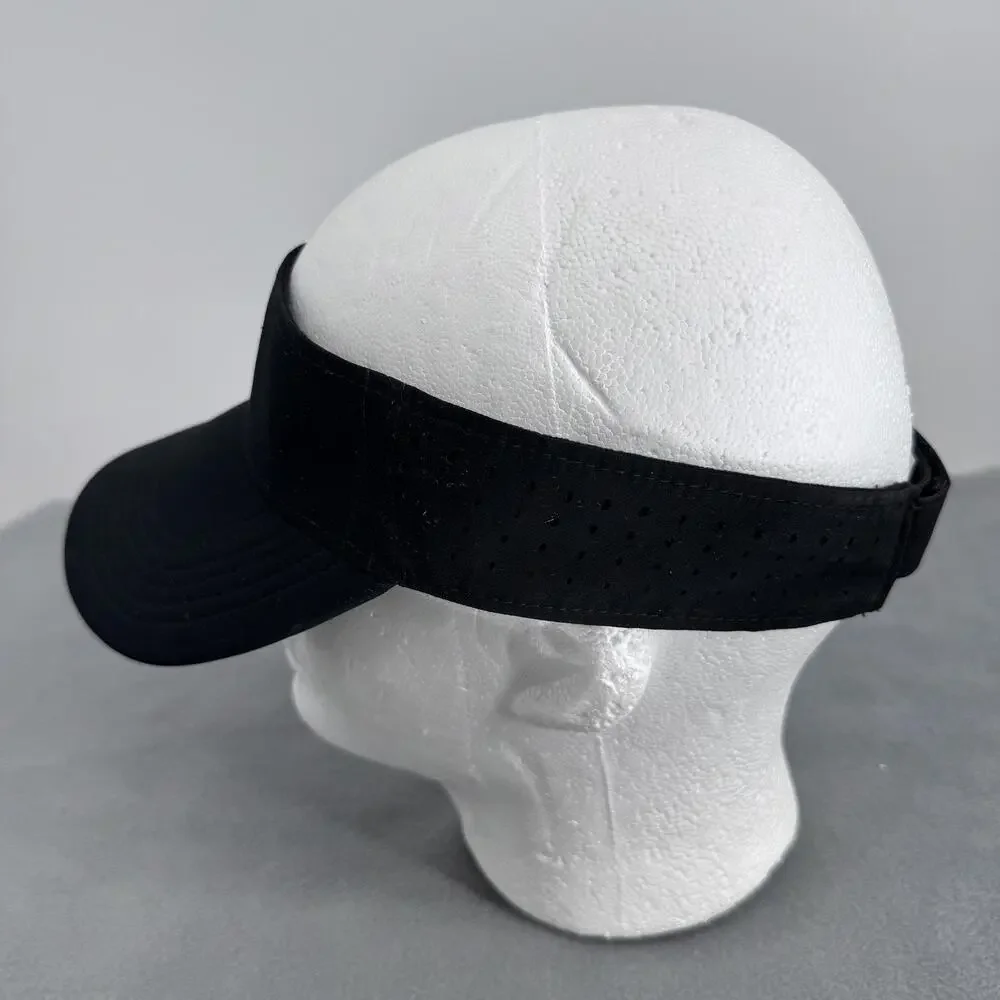 Nike Dri-FIT Sun Visor Adjustable Mens One Size Black Swoosh Running Golf Tennis